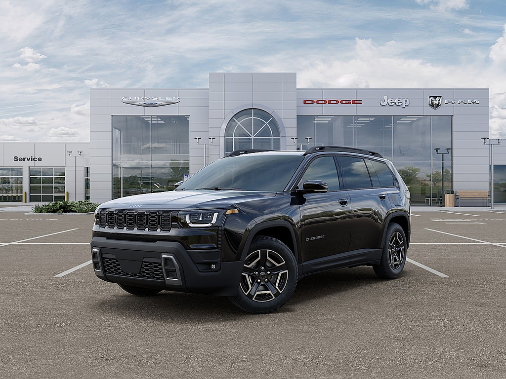 Diamond Black Crystal Pearl Coat 2026 Jeep Cherokee SUV / Crossover Four-Wheel Drive Continuously Variable Transmission