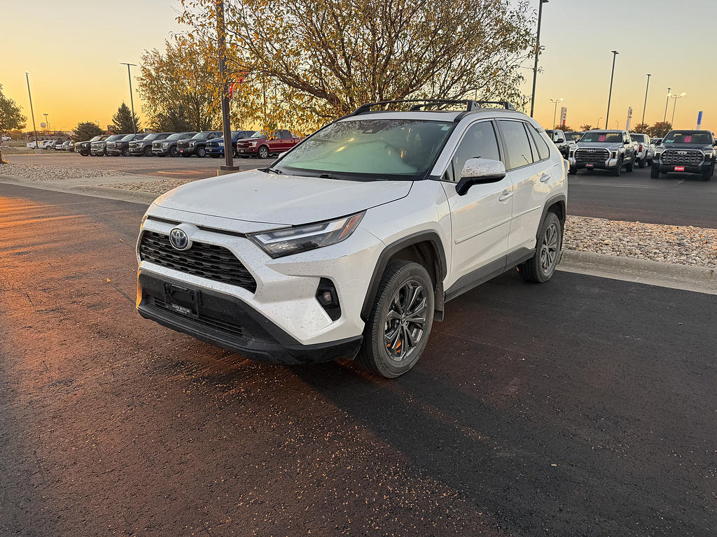 White (Wind Chill Pearl) 2024 Toyota RAV4 Hybrid SUV / Crossover All-Wheel Drive Continuously Variable Transmission