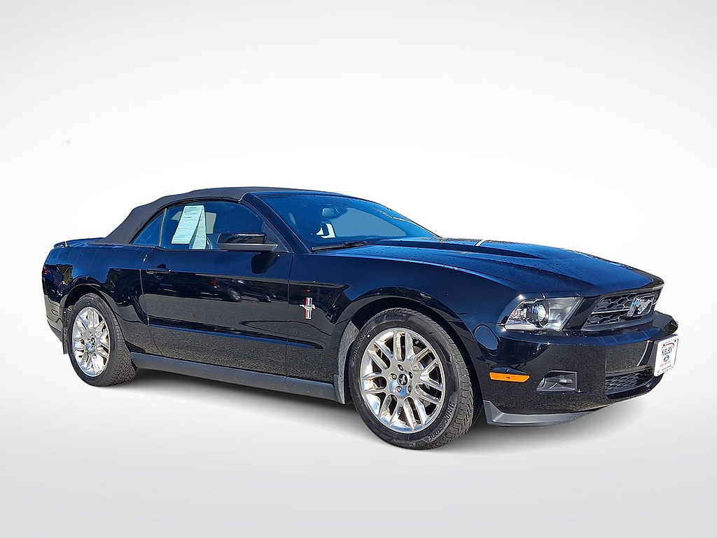 Black 2012 Ford Mustang Convertible Rear-Wheel Drive 6-Speed Automatic