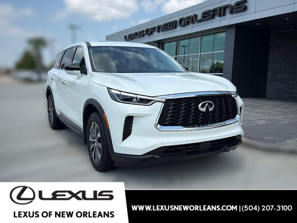 Glacier White 2024 INFINITI QX60 SUV / Crossover Front-Wheel Drive 9-Speed Automatic