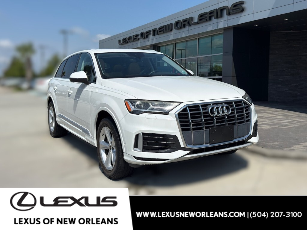 Carrara White 2021 Audi Q7 SUV / Crossover All-Wheel Drive 8-Speed Automatic