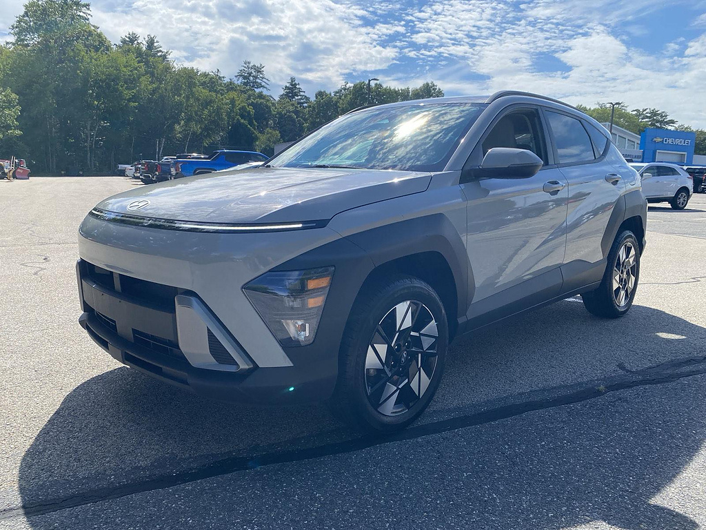 Cyber Gray Metallic 2024 Hyundai Kona SUV / Crossover All-Wheel Drive Continuously Variable Transmission