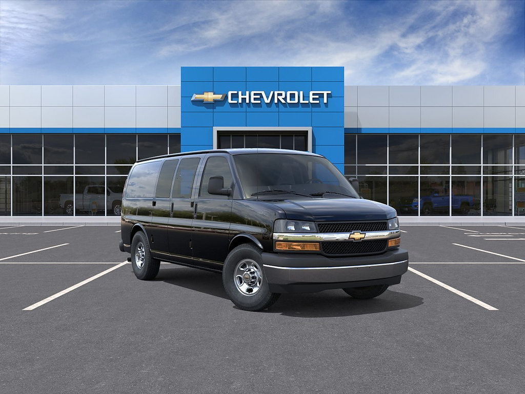 Black 2026 Chevrolet Express Cargo Van Rear-Wheel Drive 8-Speed Automatic