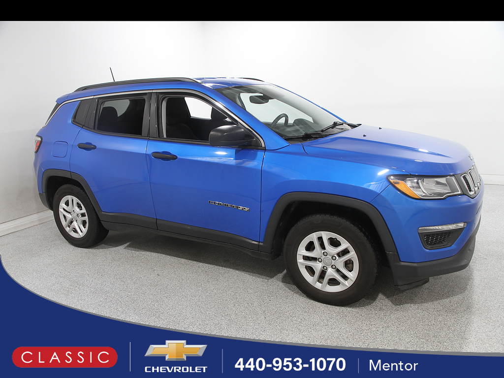 Laser Blue Pearl Coat 2021 Jeep Compass SUV / Crossover Front-Wheel Drive 6-Speed Automatic