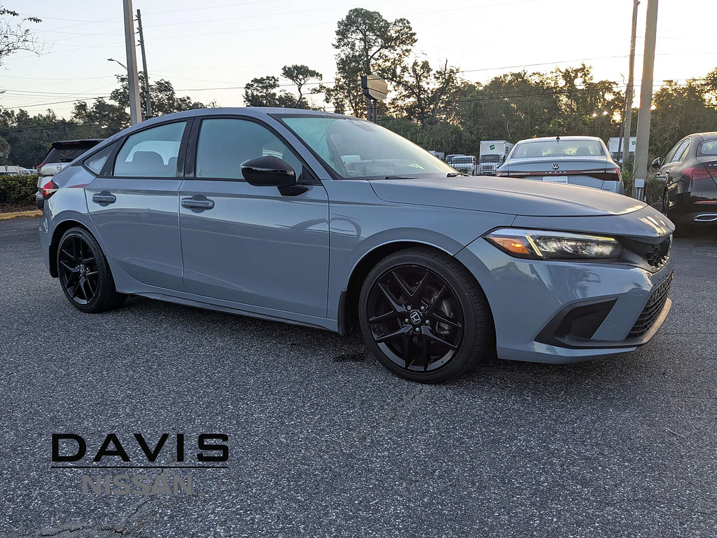 Sonic Gray Pearl 2023 Honda Civic Hatchback Hatchback Front-Wheel Drive Continuously Variable Transmission