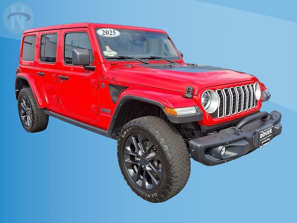Firecracker Red Clear Coat 2025 Jeep Wrangler 4xe SUV / Crossover Four-Wheel Drive 8-Speed Automatic