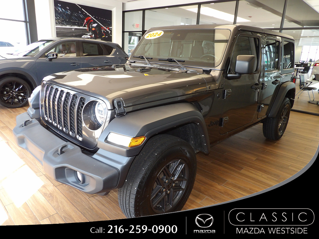 Gray (Granite Crystal Metallic Clear Coat) 2024 Jeep Wrangler SUV / Crossover Four-Wheel Drive 8-Speed Automatic