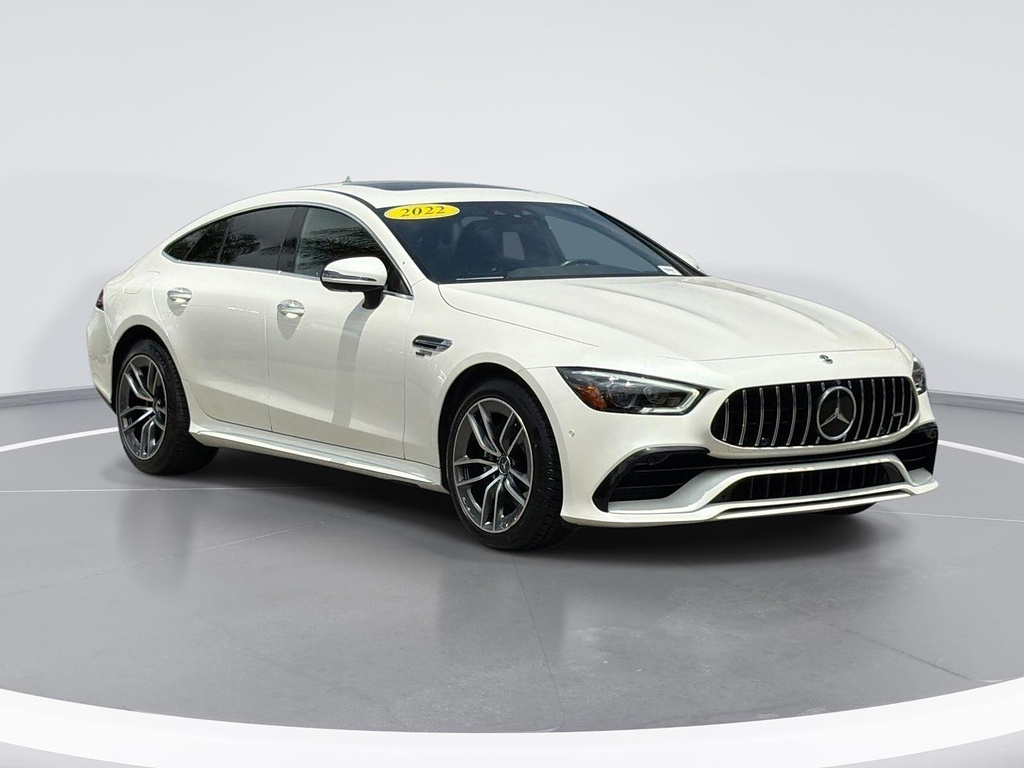 MANUFAKTUR Diamond White Metallic 2022 Mercedes-Benz AMG GT Coupe All-Wheel Drive 9-Speed Automatic