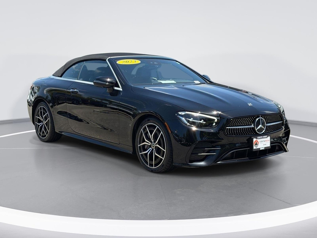 Black 2023 Mercedes-Benz E-Class Convertible Rear-Wheel Drive 9-Speed Automatic