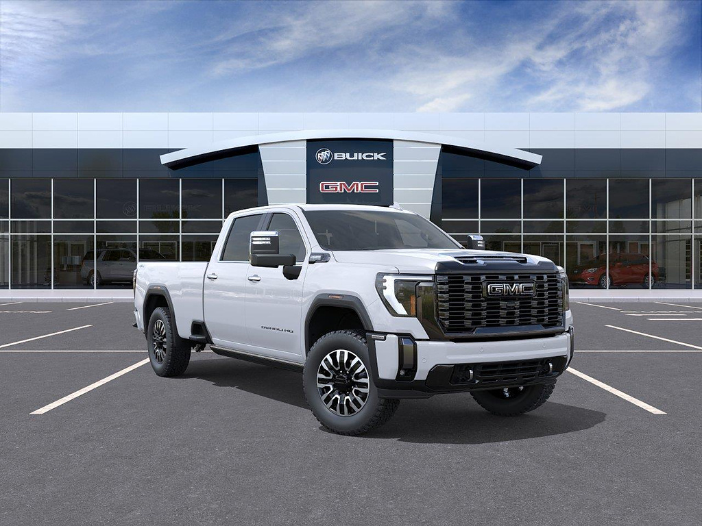Glacier White Tricoat 2026 GMC Sierra 3500HD Pickup Truck Four-Wheel Drive Automatic
