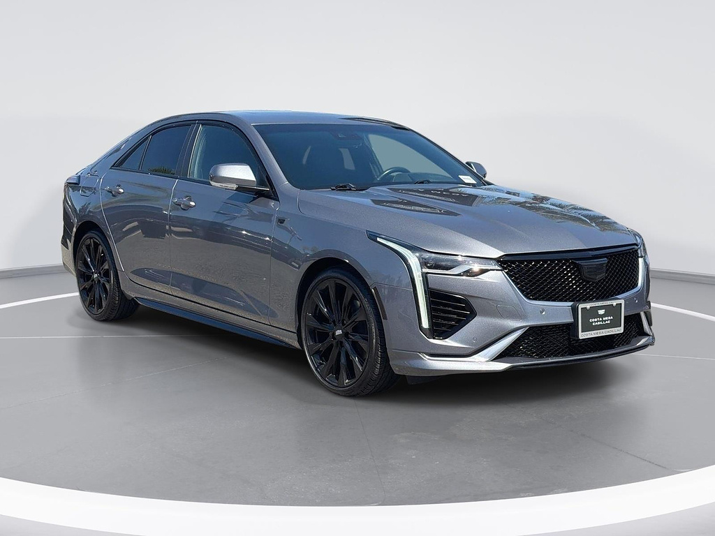 Gray (Satin Steel Metallic) 2022 Cadillac CT4 Sedan Rear-Wheel Drive 8-Speed Automatic