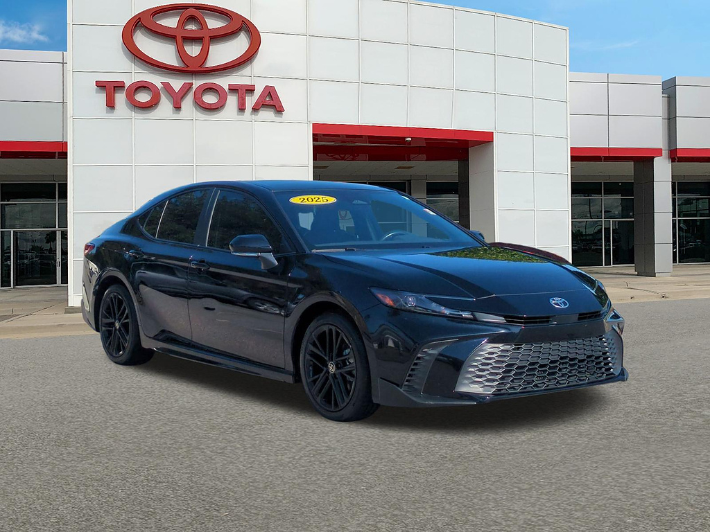 Midnight Black Metallic 2025 Toyota Camry Sedan Front-Wheel Drive Continuously Variable Transmission
