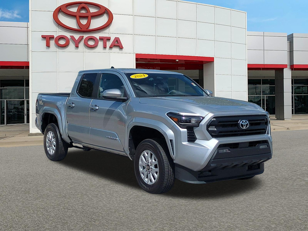 Celestial Silver Metallic 2024 Toyota Tacoma Pickup Truck Four-Wheel Drive 8-Speed Automatic