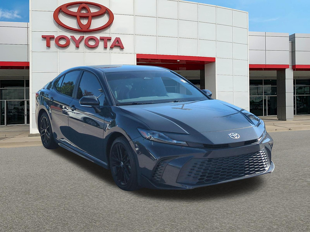 Midnight Black Metallic 2025 Toyota Camry Sedan Front-Wheel Drive Continuously Variable Transmission