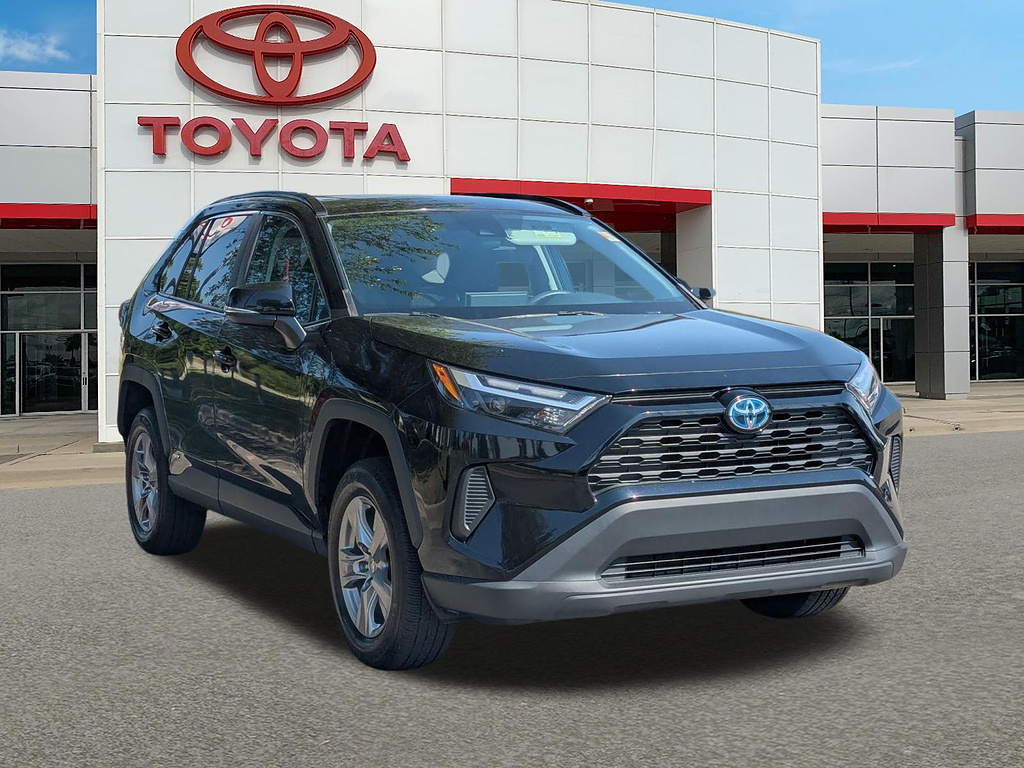 Midnight Black Metallic 2023 Toyota RAV4 Hybrid SUV / Crossover All-Wheel Drive Continuously Variable Transmission