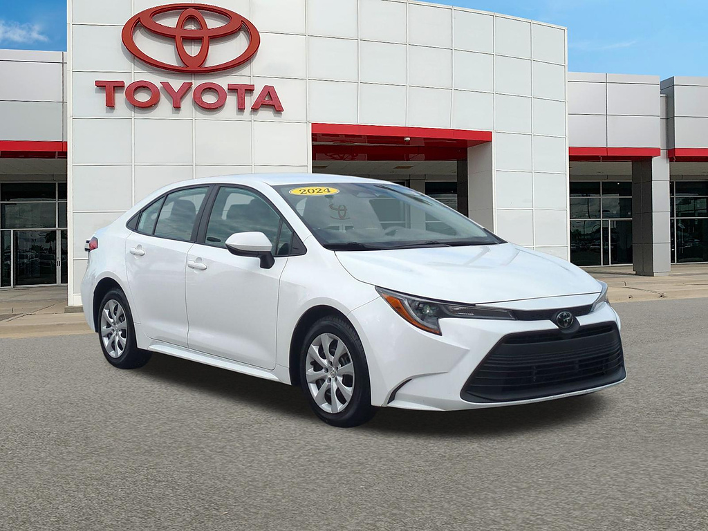 SUPER WHITE 2024 Toyota Corolla Sedan Front-Wheel Drive Continuously Variable Transmission