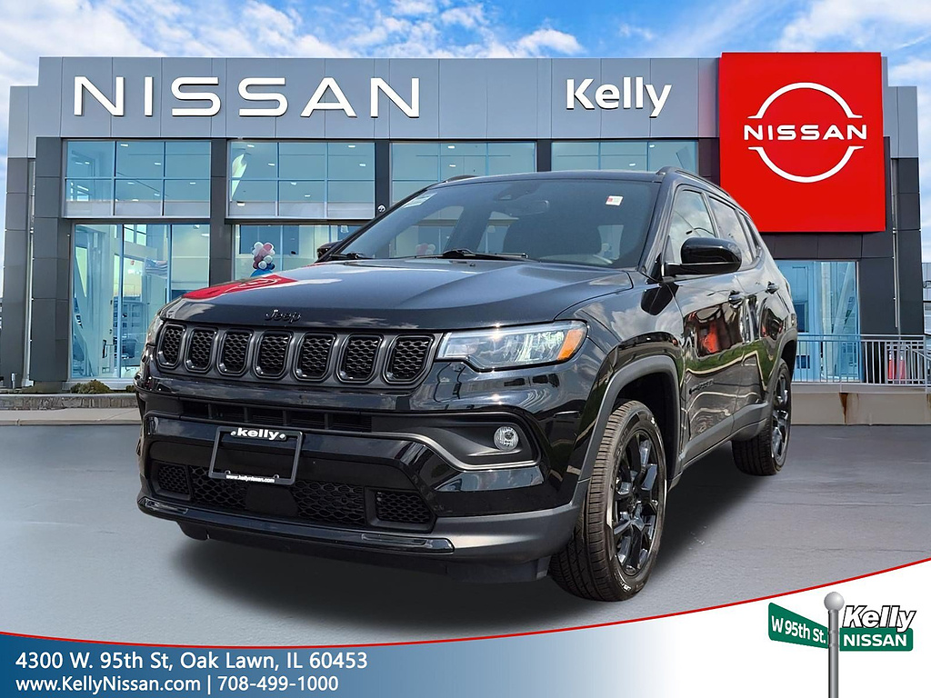 Diamond Black Crystal Pearl Coat 2023 Jeep Compass SUV / Crossover Four-Wheel Drive 8-Speed Automatic