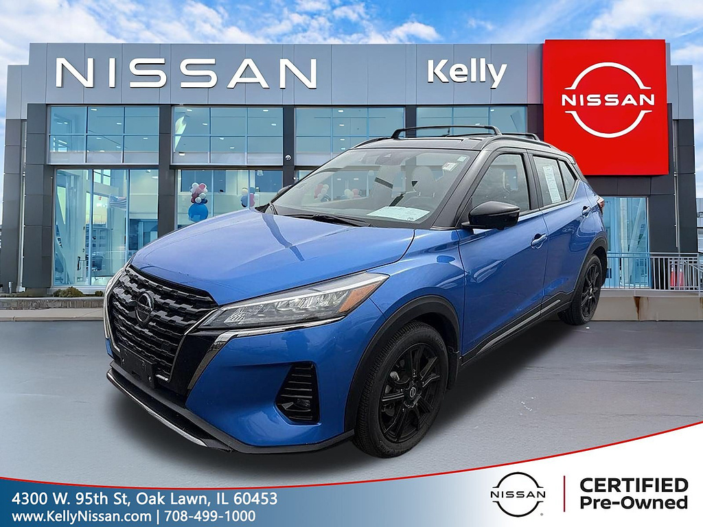 Electric Blue Metallic 2021 Nissan Kicks SUV / Crossover Front-Wheel Drive Continuously Variable Transmission