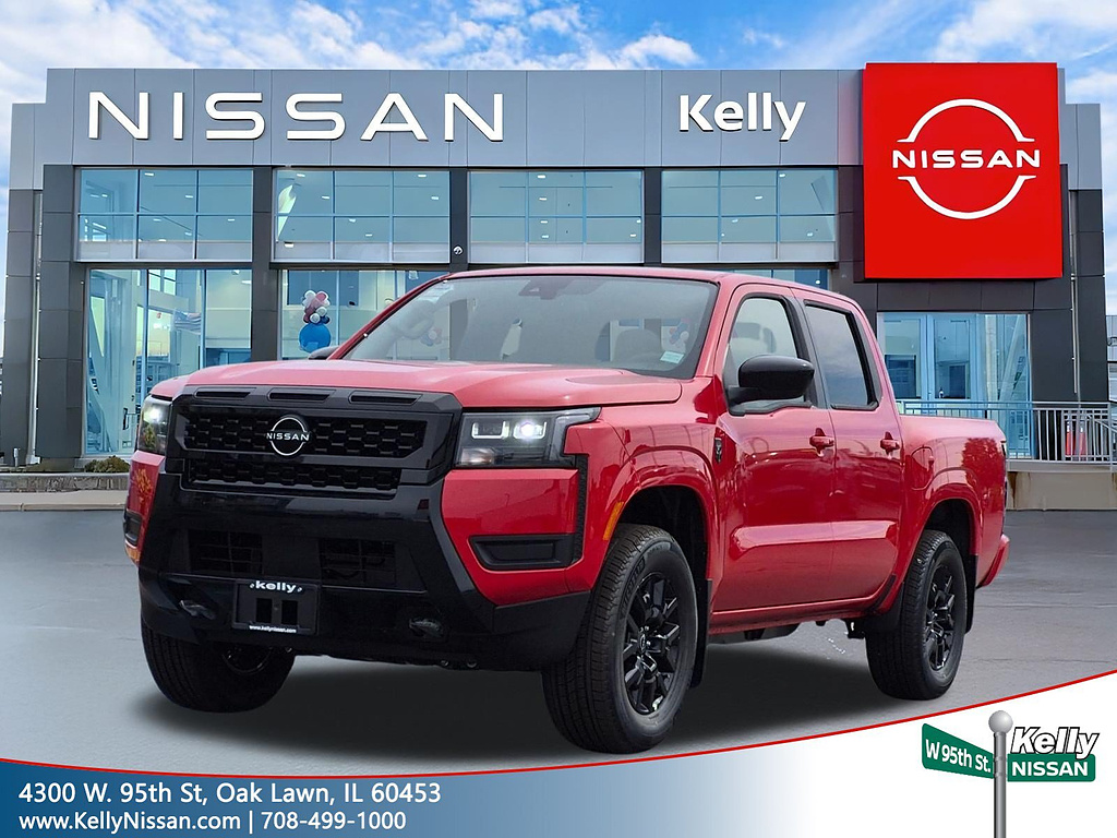 Red Alert 2026 Nissan Frontier Pickup Truck Four-Wheel Drive 9-Speed Automatic