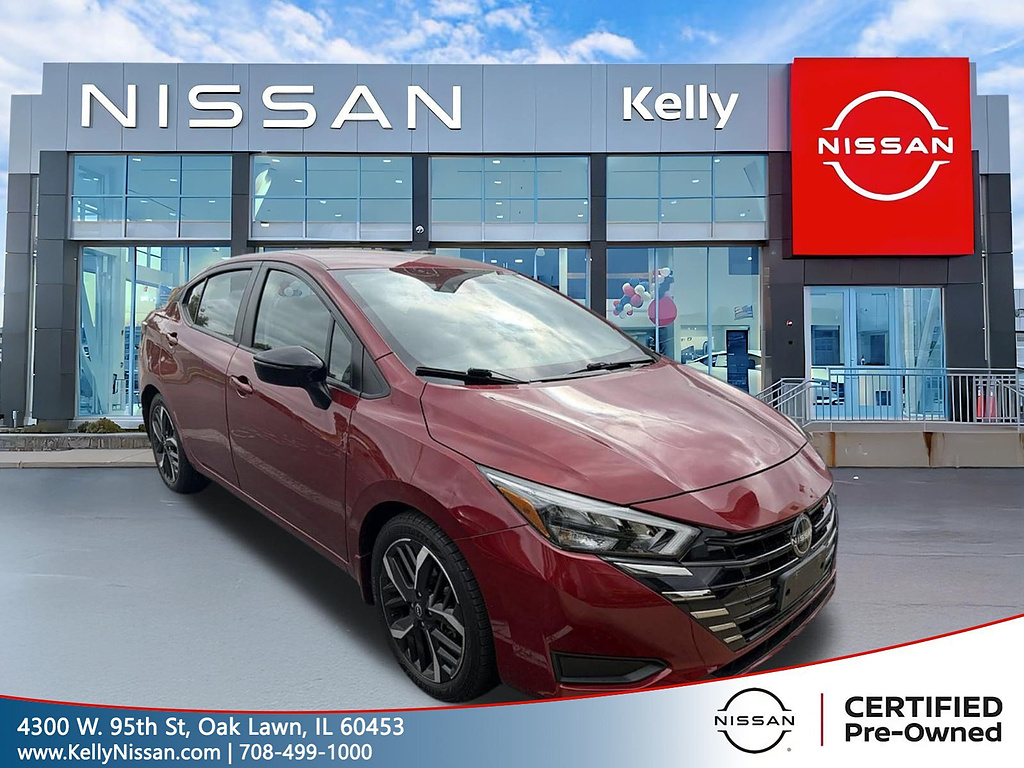 Red (Scarlet Ember Tintcoat) 2024 Nissan Versa Sedan Front-Wheel Drive Continuously Variable Transmission