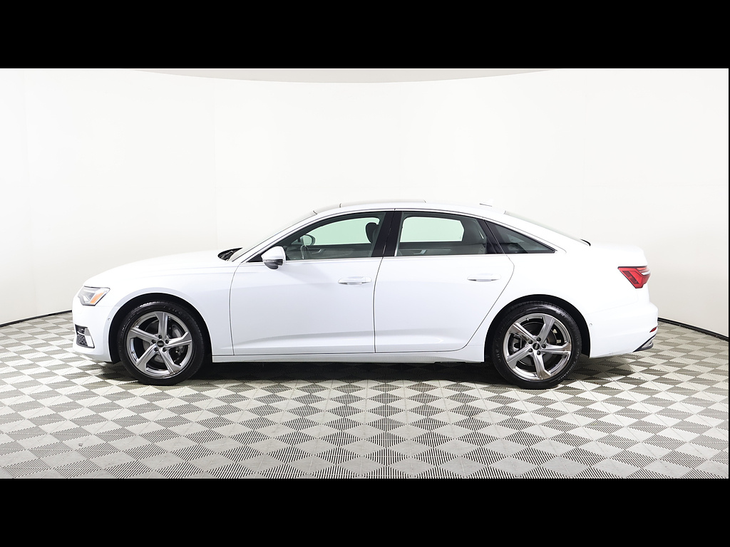 Glacier White Metallic 2024 Audi A6 Sedan All-Wheel Drive 7-Speed Automatic