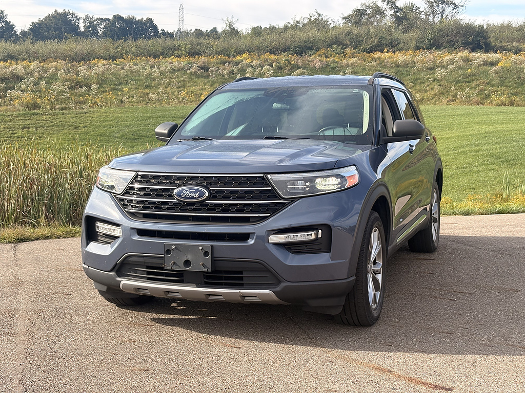Blue 2021 Ford Explorer SUV / Crossover All-Wheel Drive Automatic