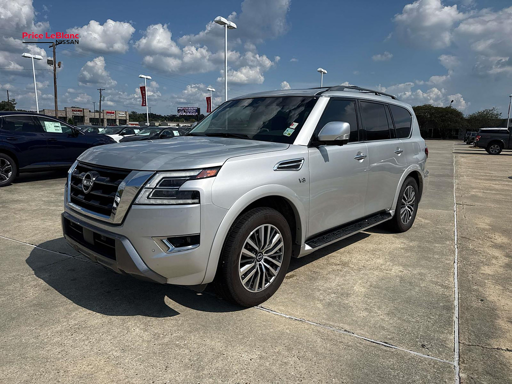 2021 Nissan Armada SL Brilliant Silver Metallic at Price LeBlanc Nissan