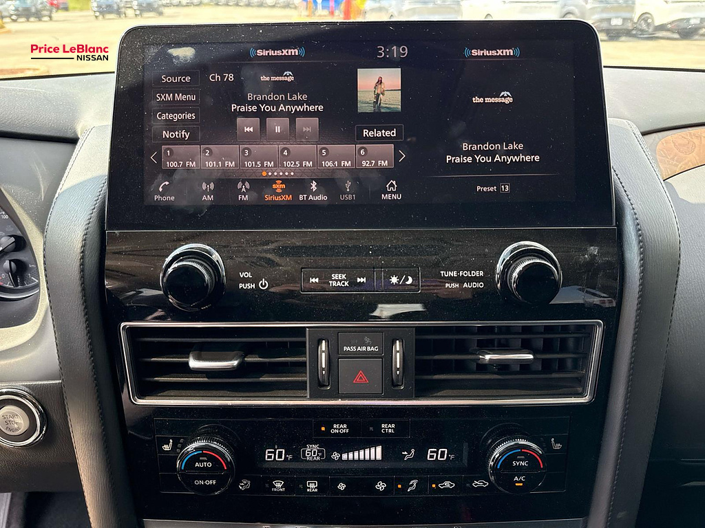 2021 Nissan Armada SL Brilliant Silver Metallic at Price LeBlanc Nissan