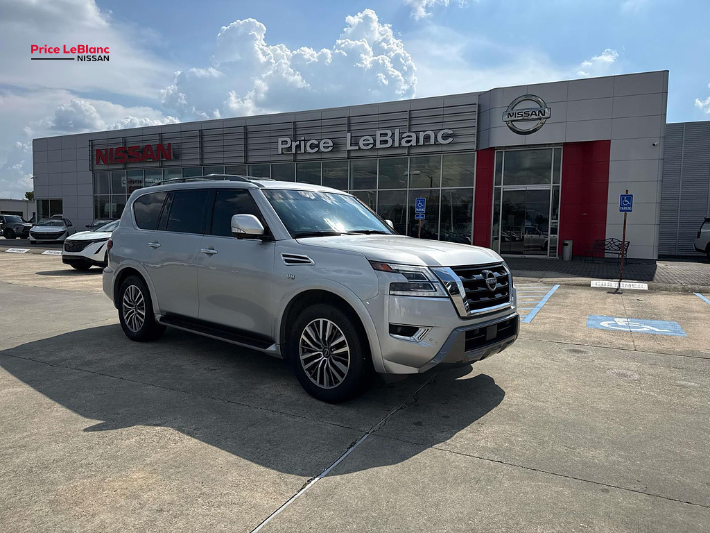 2021 Nissan Armada SL Brilliant Silver Metallic at Price LeBlanc Nissan