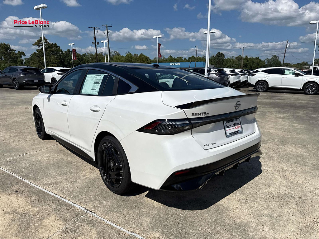 2027 Nissan Sentra SR Aspen White TriCoat/Super Black at Price LeBlanc Nissan