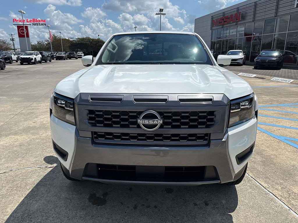 2026 Nissan Frontier Crew Cab SV 4x2 Glacier White at Price LeBlanc Nissan