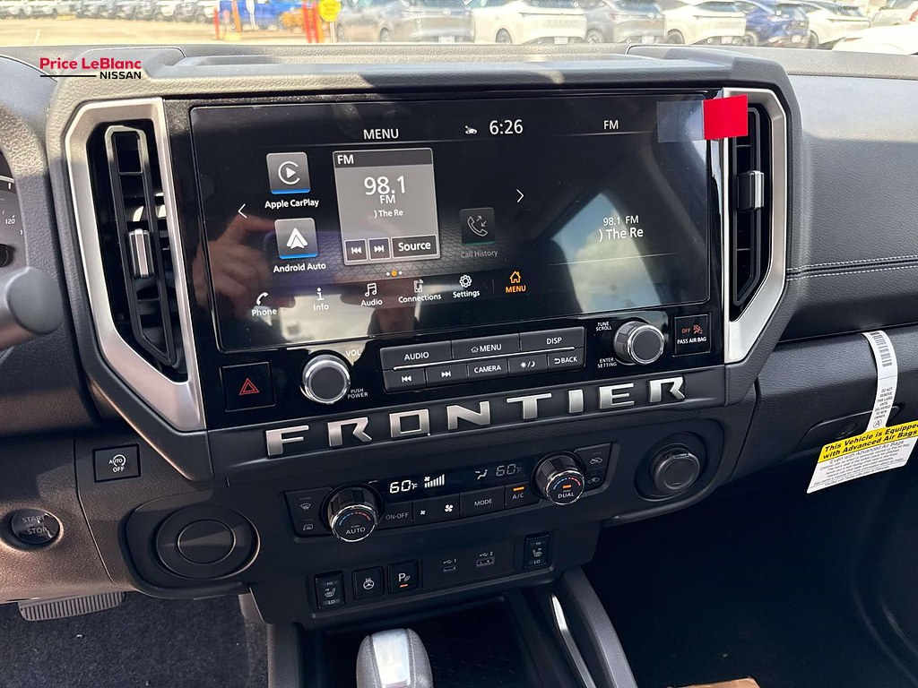 2026 Nissan Frontier Crew Cab SV 4x2 Glacier White at Price LeBlanc Nissan