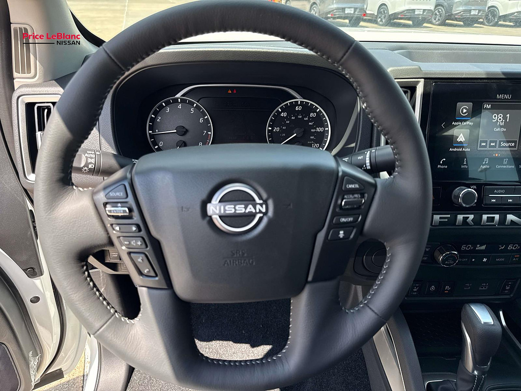 2026 Nissan Frontier Crew Cab SV 4x2 Glacier White at Price LeBlanc Nissan