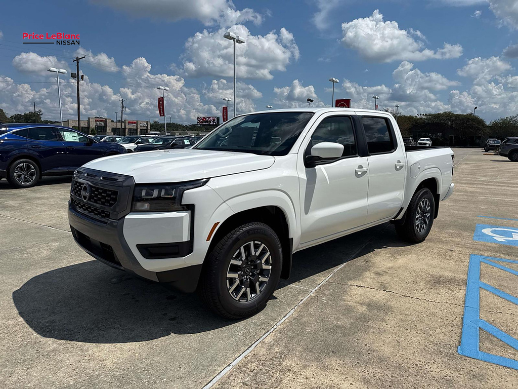 2026 Nissan Frontier Crew Cab SV 4x2 Glacier White at Price LeBlanc Nissan