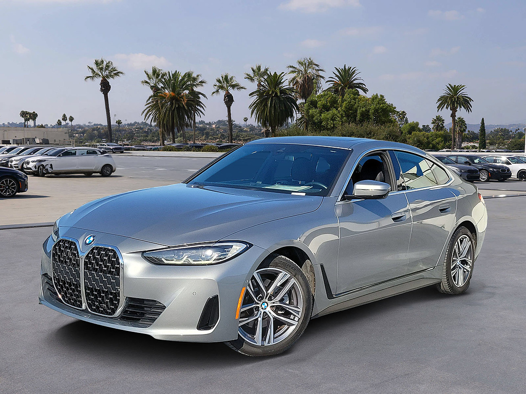 Gray (Skyscraper Grey Metallic) 2024 BMW 4 Series Coupe Rear-Wheel Drive 8-Speed Automatic