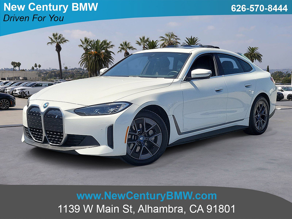 Alpine White 2024 BMW i4 Sedan Rear-Wheel Drive 1-Speed Dual Clutch