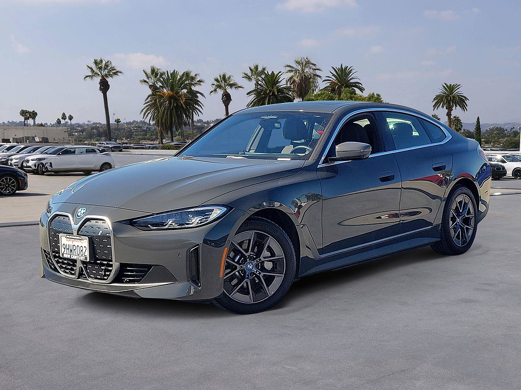 Gray (Dravit Grey Metallic) 2023 BMW i4 Sedan Rear-Wheel Drive 1-Speed Dual Clutch